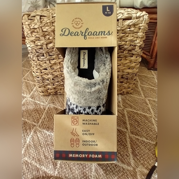 Slippers NWB Deer Foam Memory Slippers - Picture 2 of 9